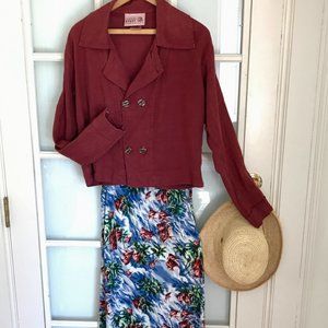 All Seasons Cropped Linen Jacket